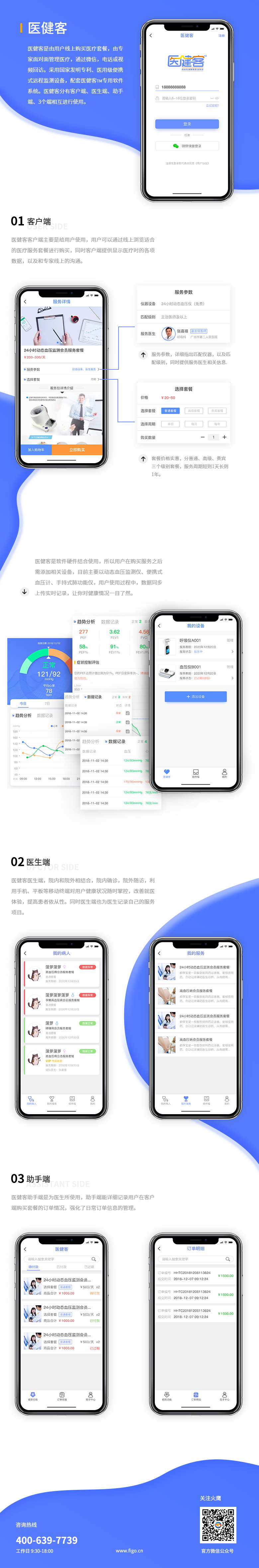 醫健客-血壓檢測醫護服務一體化app